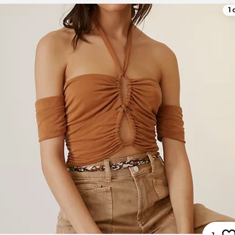 Anthropologie Sunday in Brooklyn Halter Crop Top